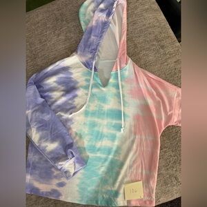 Tie dye Pastel Pink and Blue Tee